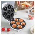 thumbnail image 2 of Mini Donut Maker Machine Electric 7-hole Cooking Cake Pan Non-stick Surface for Kids Double-Sided ,Easy to Operate, 2 of 5