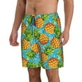 thumbnail image 2 of Fuzoiu Pineapple Print Men's Beach Shorts,Men's Swim Trunks,Quick Dry Board Shorts with Pockets,Men's Bathing Suits for Surfing, Running, and Casual Wear-Medium, 2 of 6