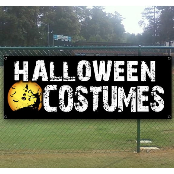 Halloween Costumes 13 oz Vinyl Banner With Metal Grommets