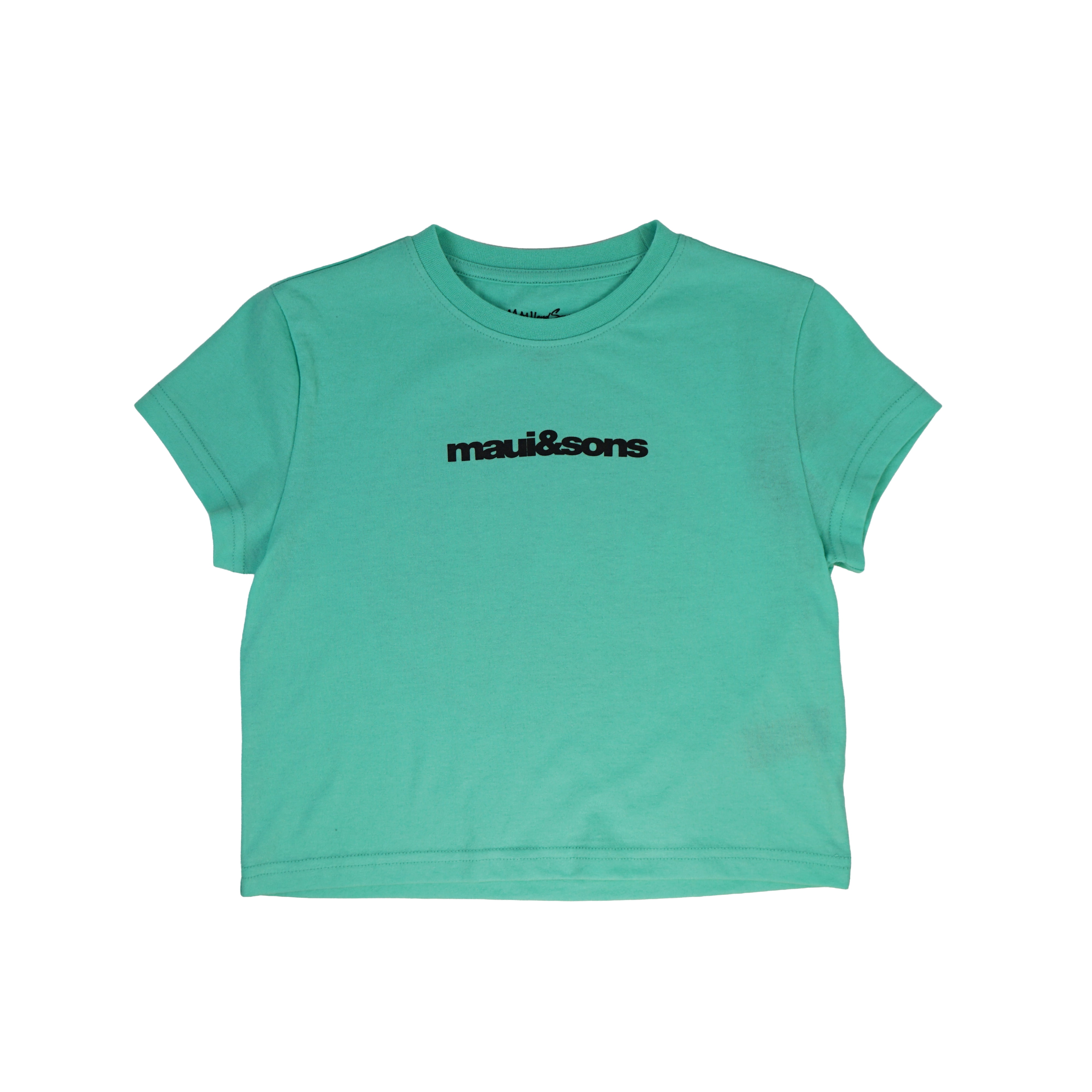 Maui and Sons Real Pure Short Sleeve Girl's T-Shirt Crew Neck Graphic Tee Inspired by California Surf Culture & Designed for Everyday Comfort