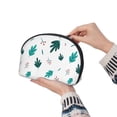 thumbnail image 6 of YFYANG 2 Piece Women's Portable Makeup Bags, Green Leaves Berries Pattern Clutch Travel Toilet Bags Cosmetic Organizer, 6 of 7