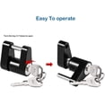 thumbnail image 3 of HSHDLDF Black Trailer Hitch Coupler Lock Dia 1/4 Inch 3/4 Inch Span for Tow Boat RV Truck Car's Coupler Keyed Alike (4 Pack Black), 3 of 7