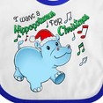 thumbnail image 4 of Inktastic I Want a Hippopotamus for Christmas Hippo in Santa Hat Boys or Girls Baby Bib, 4 of 4