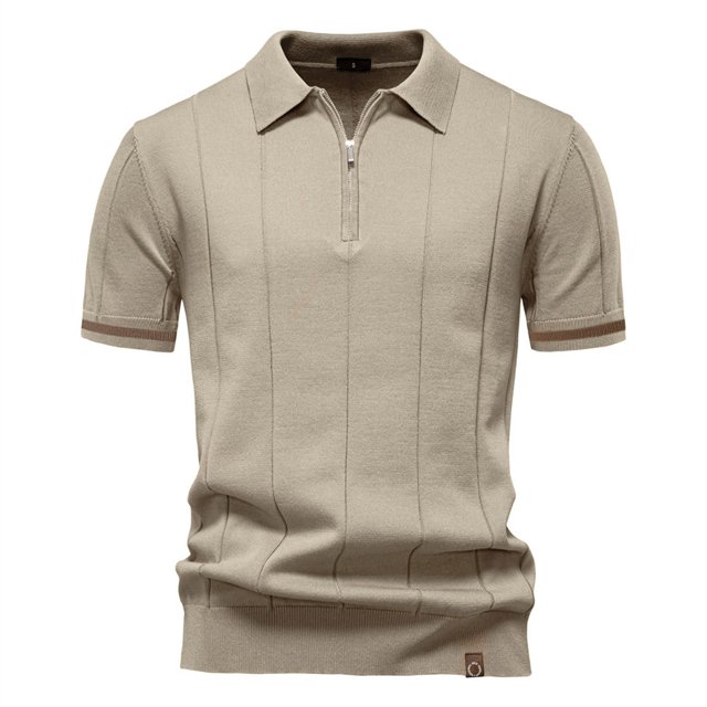 pstuiky camisetas para hombre, Suéter informal de manga corta con cuello vuelto, cómodo y liso para hombre camisetas de hombre m