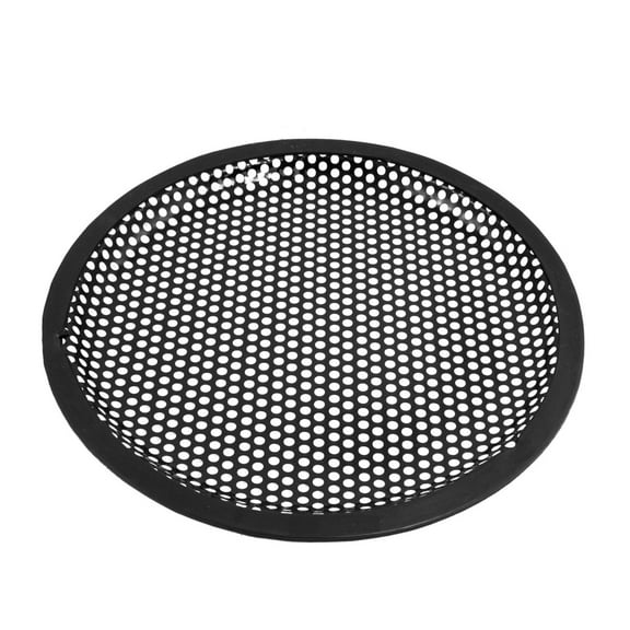 Unique Bargains Universal 8 Inch Subwoofer Speaker Black Metal Waffle Cover Guard Grill
