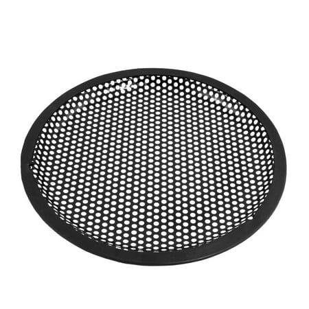 Universal 8 Inch Subwoofer Speaker Black Metal Waffle Cover Guard (Best Car Speakers For Metal)