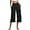 Black, variant on MLDRA Womens Capri Pants Wide Leg Yoga Sweatpants High Waist Workout Work Dress Pant, Flare Leggings with Pockets for Summer Black