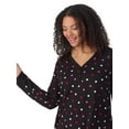 thumbnail image 5 of Aria Women’s Even Cozier Jersey 34” Long Sleeve Henley Sleepshirt, Sizes XS-4X, 5 of 8