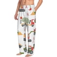 thumbnail image 2 of Daiia Excavator Men's Sleep Pant with Pockets and Drawstring,Pajama Pants-X-Large, 2 of 9