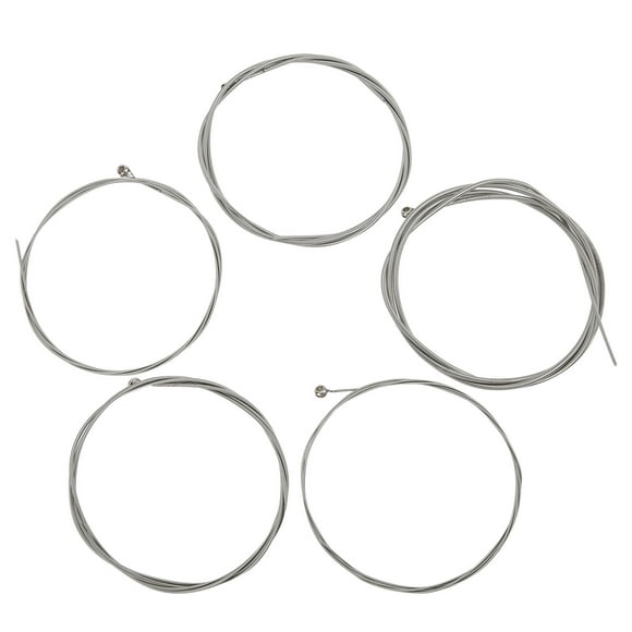 Bass 5 String Sets, Steel Core String Silver Color Nickel Alloy Winding Strings Sound Bright For Students For Beginners