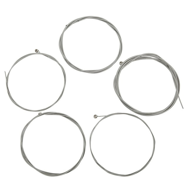 Nickel Plated Ball End String,Electric Bass Strings 5‑String Nickel Alloy Winding Strings Bass String Sets Streamlined Design