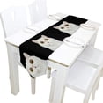 thumbnail image 5 of ColourLife Table Runner Funny Portrait of Cat Washable Table Cloth Runner for Holiday Home Wedding Table Top Decoration 13x70 Inches, 5 of 5