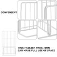 thumbnail image 4 of HLONKFreezer Partition Refrigerator Separator Freezer Iron Wire Dividers White, 4 of 6