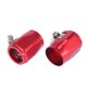 thumbnail image 5 of 5uds AN6 Hexagonal Coche Manguera Terminador Flexible Goma Tubería Abrazadera Rojo, 5 of 6