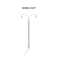 thumbnail image 3 of Injueey Modelo de lámpara de vía férrea, farola clásica a escala 1:87, diseño de construcción, luz LED de parque de cabezales, decoraciones Artesanía Plata (luz cálida), 3 of 6