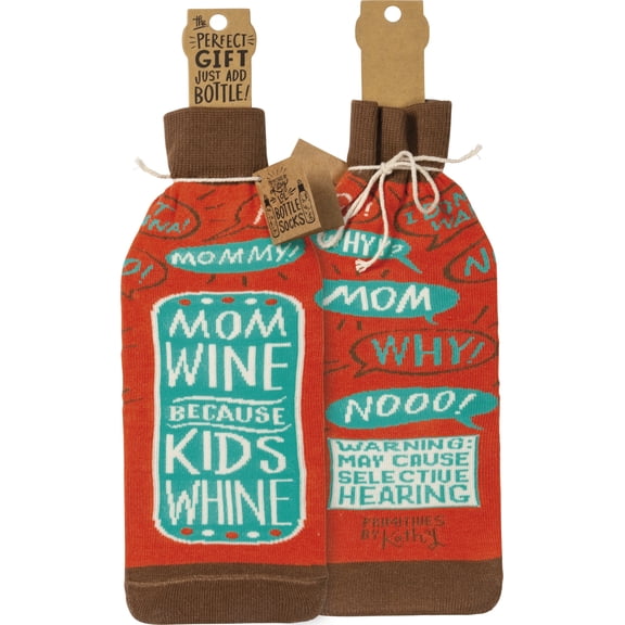 Primitives Bottle Sock - More Wine Enough For Two