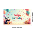 thumbnail image 3 of Panda Party Banner Colorful Happy Birthday Decorations Background for Kids Celebration Backdrop Event Supplies Photo Booth Birthday Party, 3 of 4