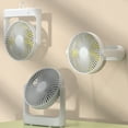 thumbnail image 6 of Tibvox 4000mAh Camping Fan 7 Inch Portable Desk Fan Tent Fan with Hanging Hook for Car, 6 of 17