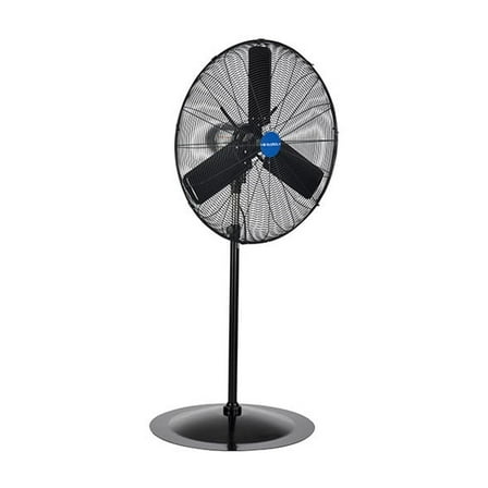 Global Industries 292449 Outdoor Oscillating Pedestal Fan, 30 in. Dia., 0.3 HP 8400CFM - Black