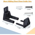 thumbnail image 6 of Daletu Adjustable Steel Floor Guide for Sliding Doors, Barn RV Closet, Easy Install, 1-Pack, Black, 6 of 7
