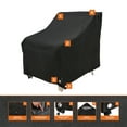 thumbnail image 3 of Modern Leisure Black Diamond Waterproof Patio Chair Cover, 35"L x 38"W x 31"H, Black, 3 of 15