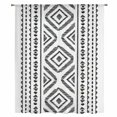 thumbnail image 2 of Black Boho Sheer Curtains 72 Inches Long, Vintage Southwestern Geometric Stripes Light Filering Curtains, Breathable Simi Curtain Privacy Drapes for Living Room Bedroom Lightweight Window Treatment, 2 of 9