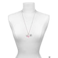 thumbnail image 3 of Delight Jewelry Silvertone Mom Banner on Clear Crystal Heart - Purple Heart Nurse Strong Zoe Necklace, 3 of 4