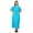 Aqua Blue, variant on Bimba Women Long Solid Kaftan Soft Cotton Beach Cover Up Caftan Maxi