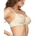 thumbnail image 3 of Wingslove Women's Full Coverage Floral Lace Balconette Underwire Demi Bra, 3 of 6