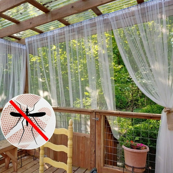 DONGPAI Mosquito Net for Patio Garden Mesh Screen Barrier, Super Dense Patio Netting for Balcony Porch Protecting DIY Size Adjustable, 1 Panel