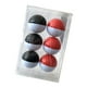 thumbnail image 3 of 6 pelotas de golf de caucho sintético de alta elasticidad de 42,7 mm para golf deportivo Negro blanco + rojo blanco, 3 of 6