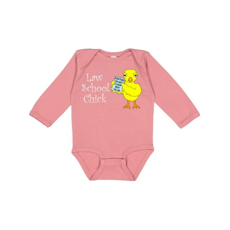 

Inktastic Law School Chick White Text Gift Baby Girl Long Sleeve Bodysuit