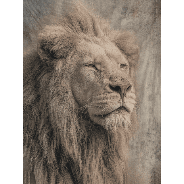 Qisvanset Lion Halloween Decor Canvas 15.75x11.81 Inches