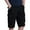 Black, variant on Dagugfen Mens Cargo Shorts Straight Leg Knee Length Loose Casual Outdoor Athletic Shorts with Pockets