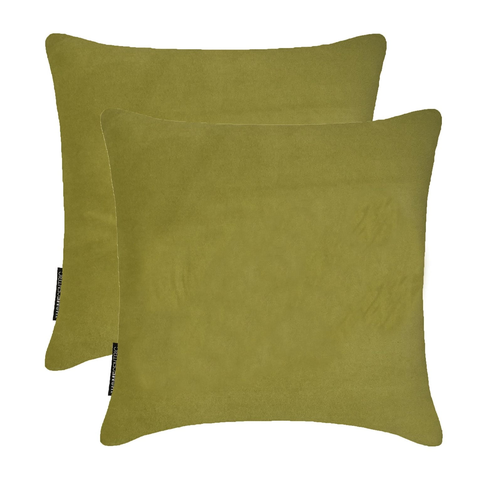 Chartreuse Decorative Throw Pillow Covers 18"x18" | Pack of 2 Modern Plain Velvet Cushion Cover | Solid Color Pillowcases for Couch, Sofa Bedroom & Living Room, Modern Home Décor - Chartreuse Velvet