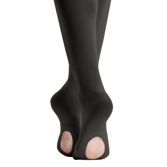 Grblisyd Convertible Tights with Self Knit Waistband for Girls Perfect for Dance Black 13-14 Y