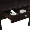 thumbnail image 6 of Convenience Concepts Newport 34.75 in. Tall Deluxe 2 Drawer Desk with Shelf, Espresso, All Ages, 6 of 8