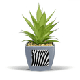 thumbnail image 1 of Pinto Feather  Design Fake Pineapple Flower Pot Vase Mini Decor, 1 of 3