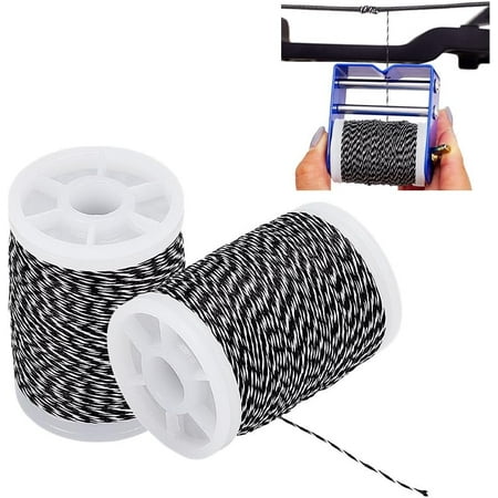 240 Yards Archery Bow String Serving Thread 0.2mm Durable Plastic Bowstring Serving Thread String Serving Thread for Compound Recurve Bow Tying Peep Sight Nock Point