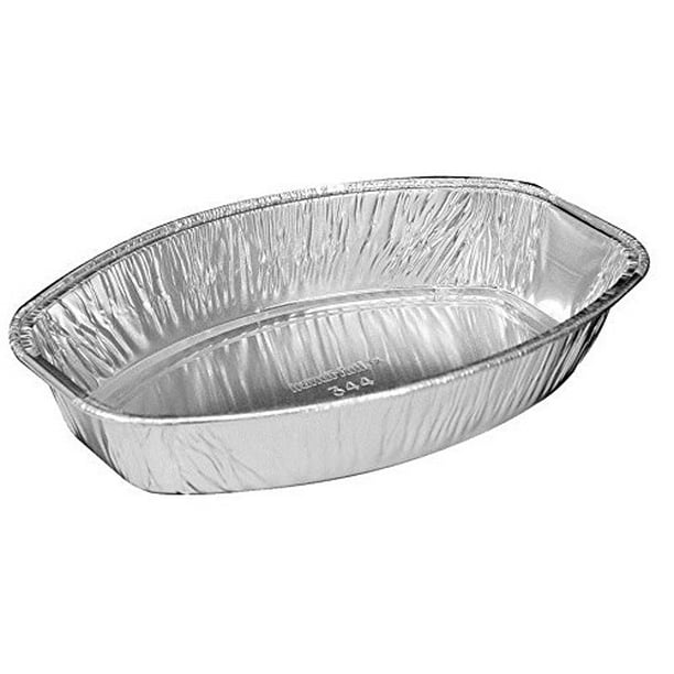 HandiFoil Mini Oval Casserole Aluminum Pan 50/Pk Disposable 22 oz