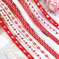 thumbnail image 2 of CSChome DIY Ribbon Love Heart Ribbon – Non fading Elegant Pattern DIY Festival Decoration (10mm), 2 of 7