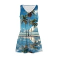 thumbnail image 4 of SEMPAI Summer Dress for Women Summer Dresses Sleeveless V-Neck Print Knee-Length Womens Dresses Sundresses for Women 2024 Stylish, 4 of 5