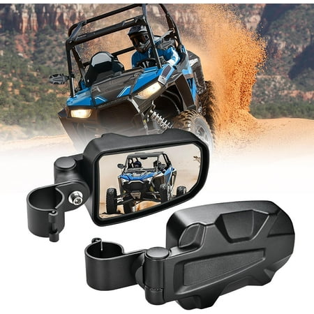 Nilight UTV Side Mirrors Offroad Rear View Mirrors Aluminum Universal Fits with Windshield for 1.75inch Roll Cage Polaris Ranger RZR Pioneer Can-Am Commander Kawasaki Yamaha Cfmoto, 2 Years Warranty