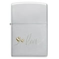 thumbnail image 2 of Zippo 48725 Love Design with Hearts Satin Chrome Windproof Lighter, 2 of 6