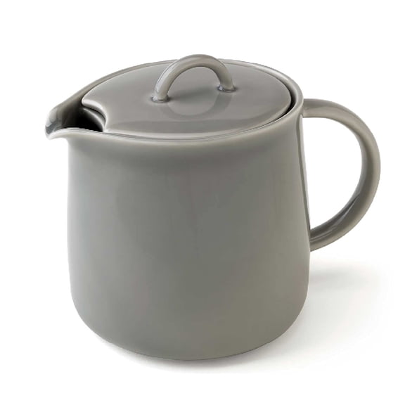 Forlife 620-IKW D’Anjou Teapot with Basket Infuser, 20 oz, Inkwash