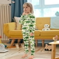 thumbnail image 5 of joogoo Crocodile Cartoon 2 Piece Long Sleeve Tee and Pants Cotton Pajama Set 4T, 5 of 7