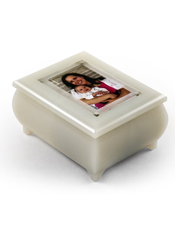 3" X 2" Wallet Size Pearl Photo Frame Music Box With New Pop-Out Lens System - Talk to the Animals