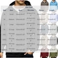 thumbnail image 7 of Hngshg Men's Hooded Sweatshirts Big and Tall Long Sleeve Quarter Zip Tops Textured Drawstring Pullover Hoodies, 7 of 7