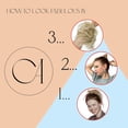 thumbnail image 3 of Wentin Gros Postiche Chouchou Chignon Coiffure de Mariée Brun Gris Mélange, 3 of 7
