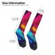 thumbnail image 2 of Fotbe Colorful Abstract Swirls Calcetas Divertidas Estampadas para Hombre y Mujer, Calcetas de Algodón hasta la Rodilla para Caminar, Correr, Enfermería y Embarazo, 2 of 6